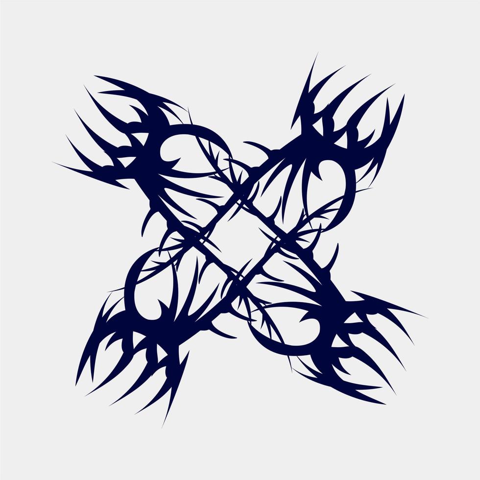 illustration of a nice and neat symmetrical decoration vector image