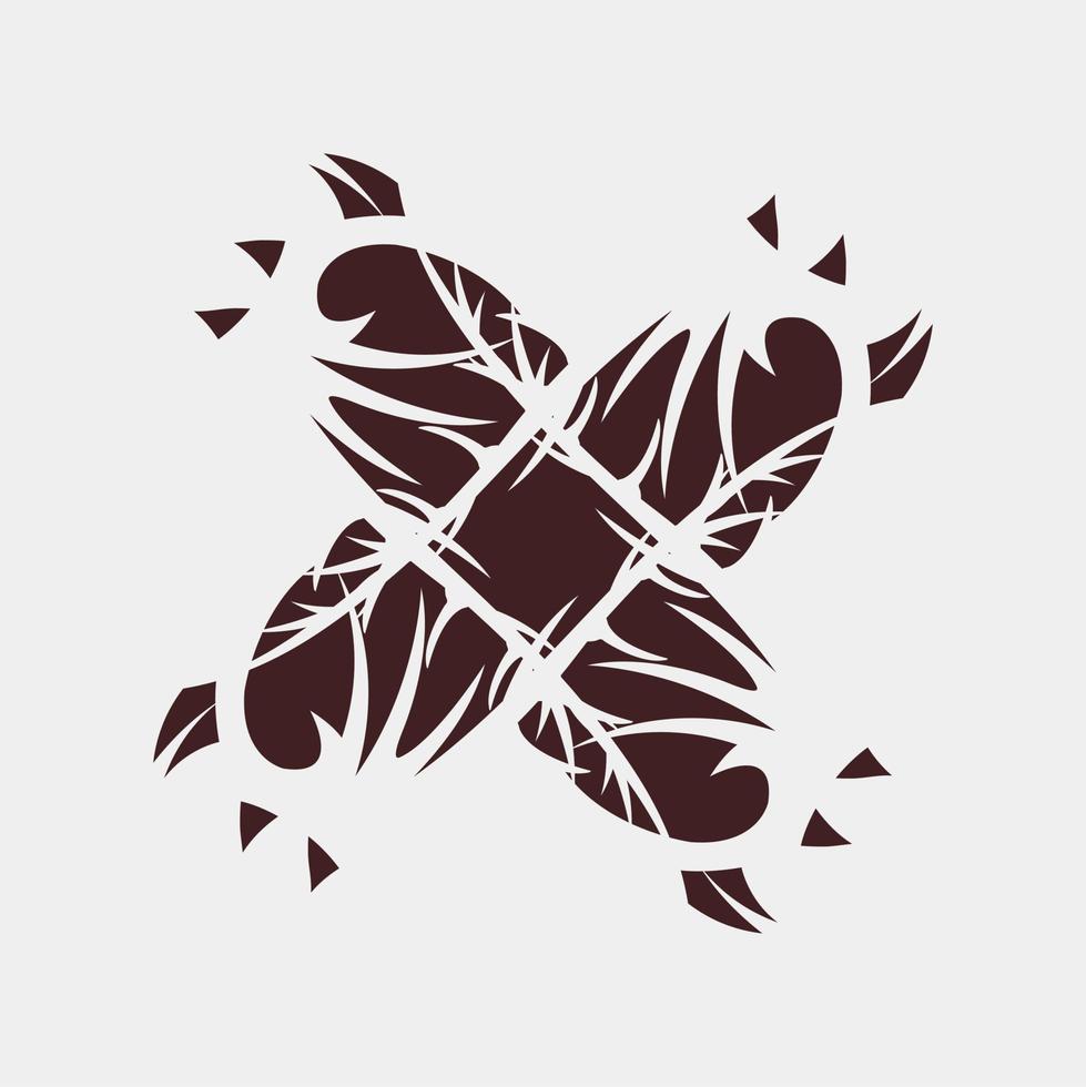 illustration of a nice and neat symmetrical decoration vector image