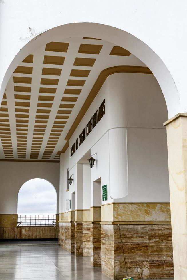 Facade of the Basilica Santuario del Senor de Monserrate sanctuary on top of the Monserrate mountain, Bogota, Colombia, South America photo