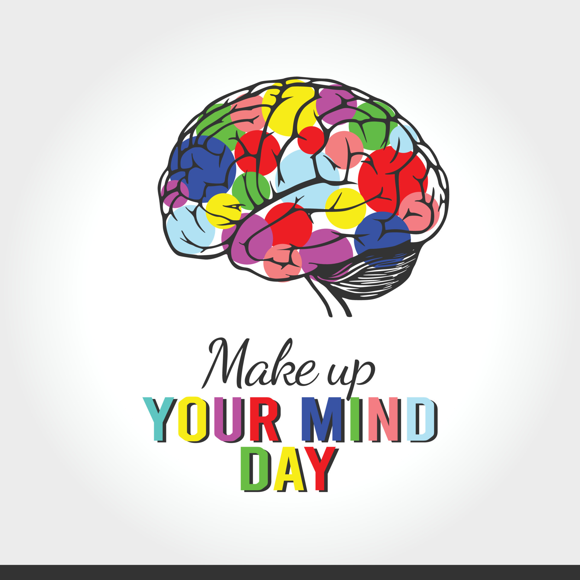 make up your mind day vector lllustration 5347858 Vector Art at Vecteezy