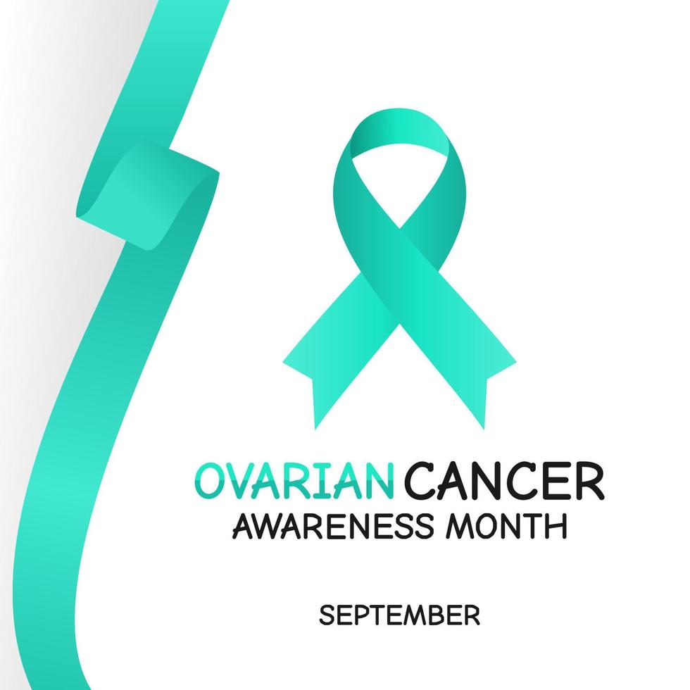 ovarian cancer awareness month vector illustration
