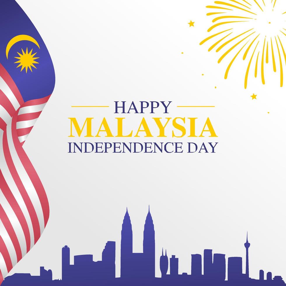 Malaysia Independence Day vector lllustration