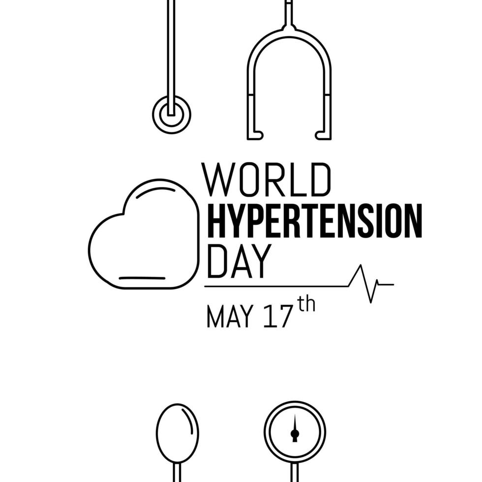 world hipertension day vector lllustration