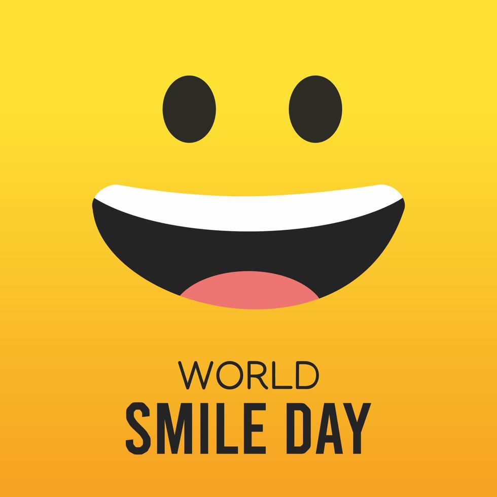 world smile day vector illustration