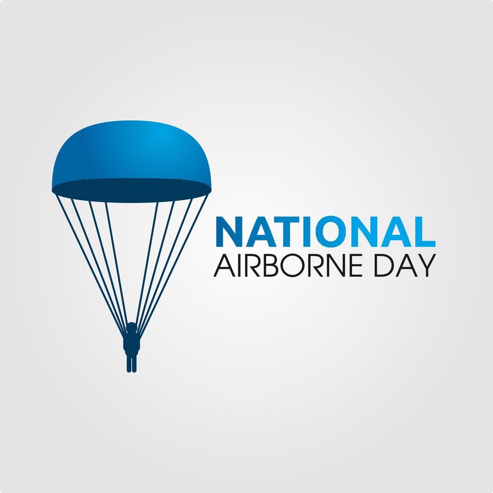 National Airborne Day vector lllustration