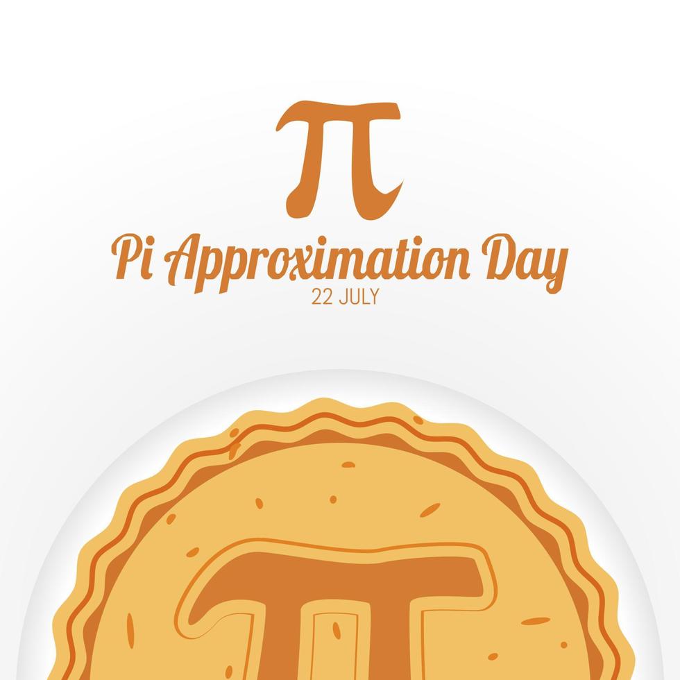 Pi Approximation Day vector lllustration