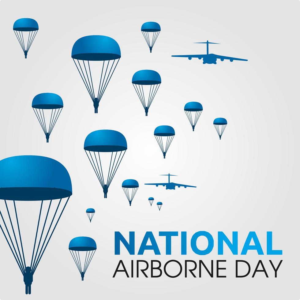 National Airborne Day vector lllustration