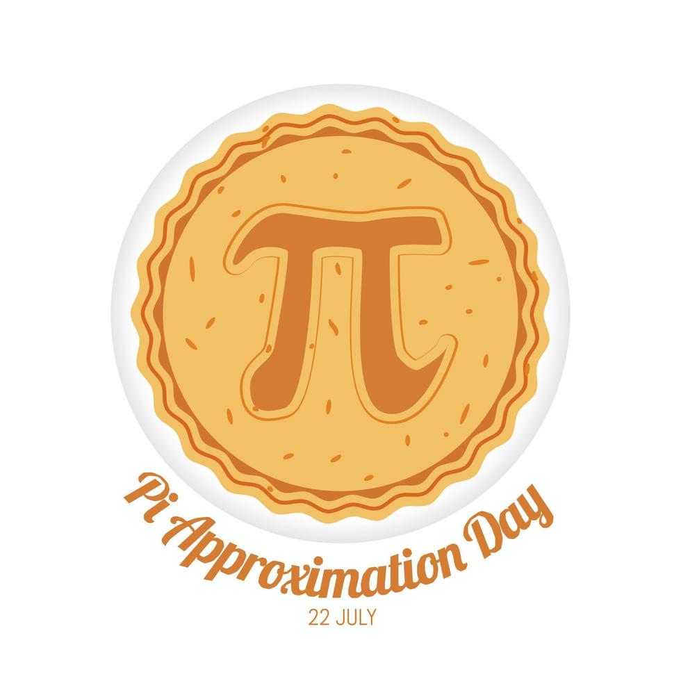 Pi Approximation Day vector lllustration