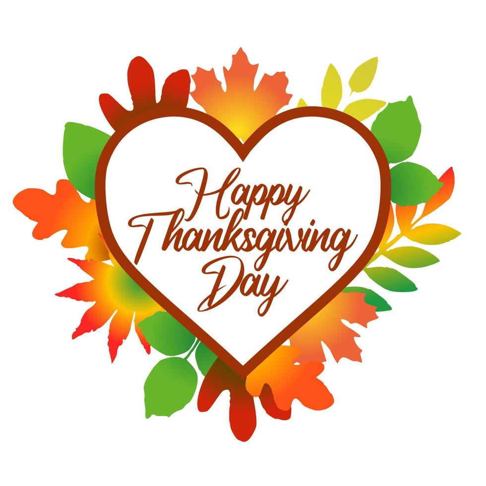 happy thanksgiving day vector illustration