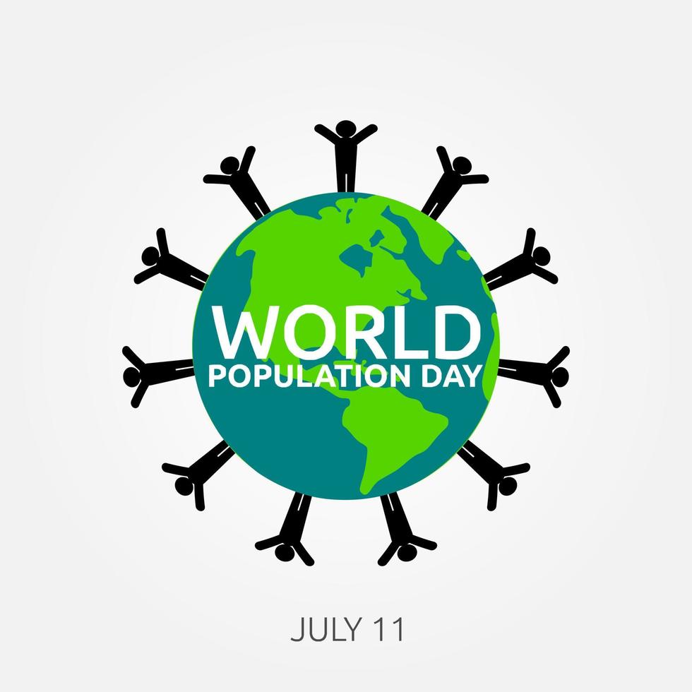 world population day design vector illustraton.