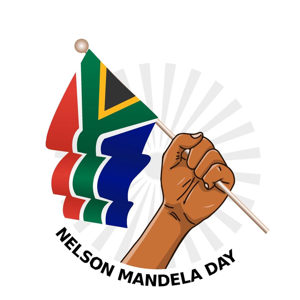 Nelson Mandela day vector lllustration