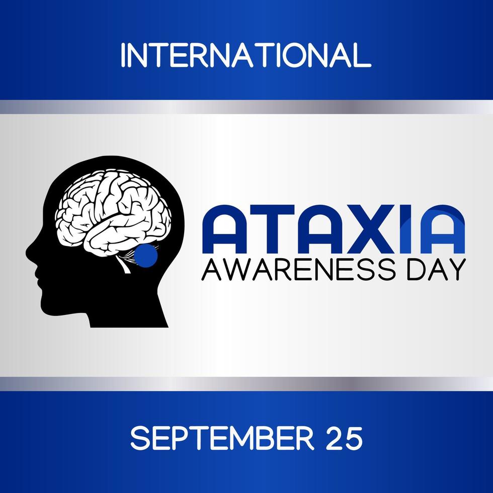 ATAXIA AWARENESS DAY vector lllustration