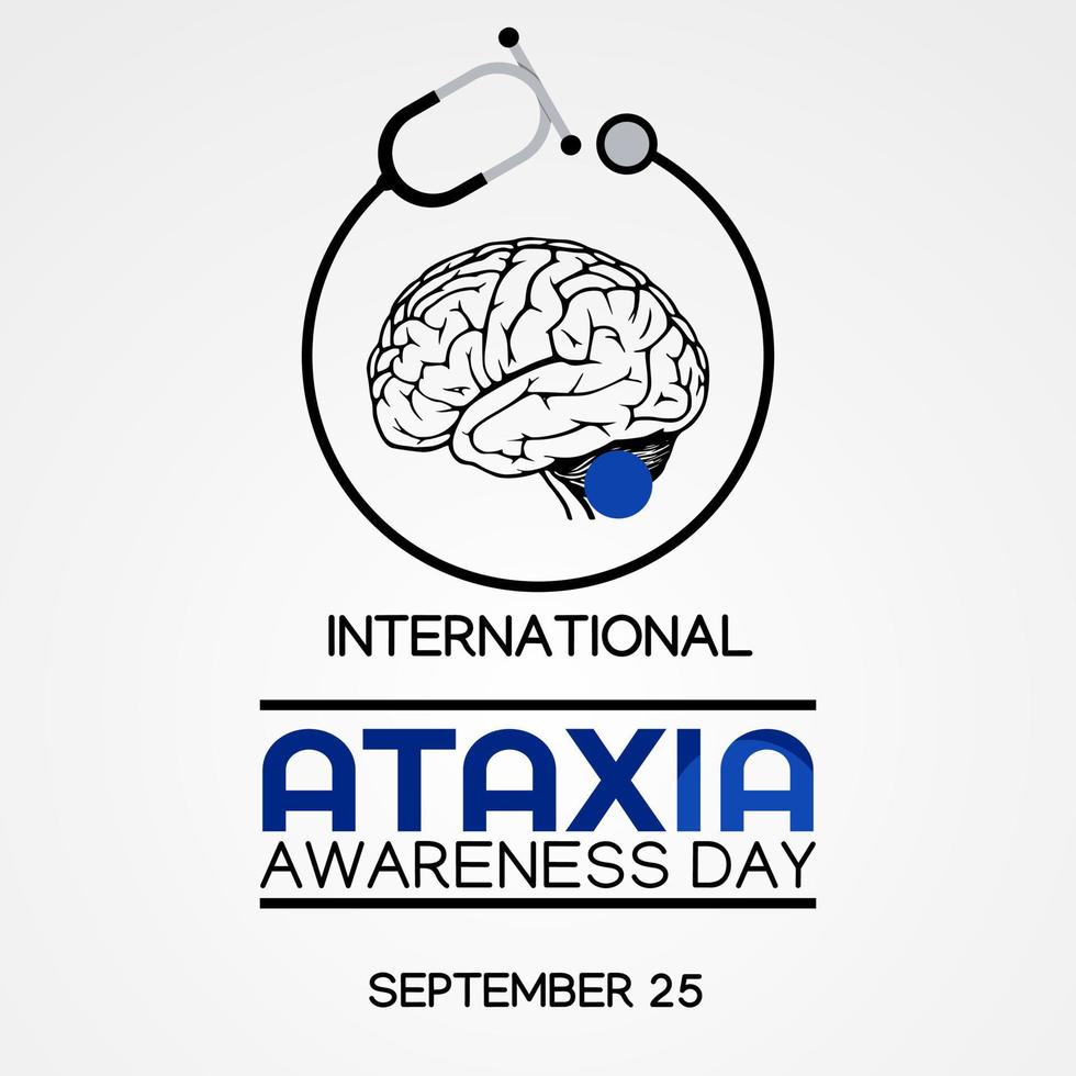 ATAXIA AWARENESS DAY vector lllustration