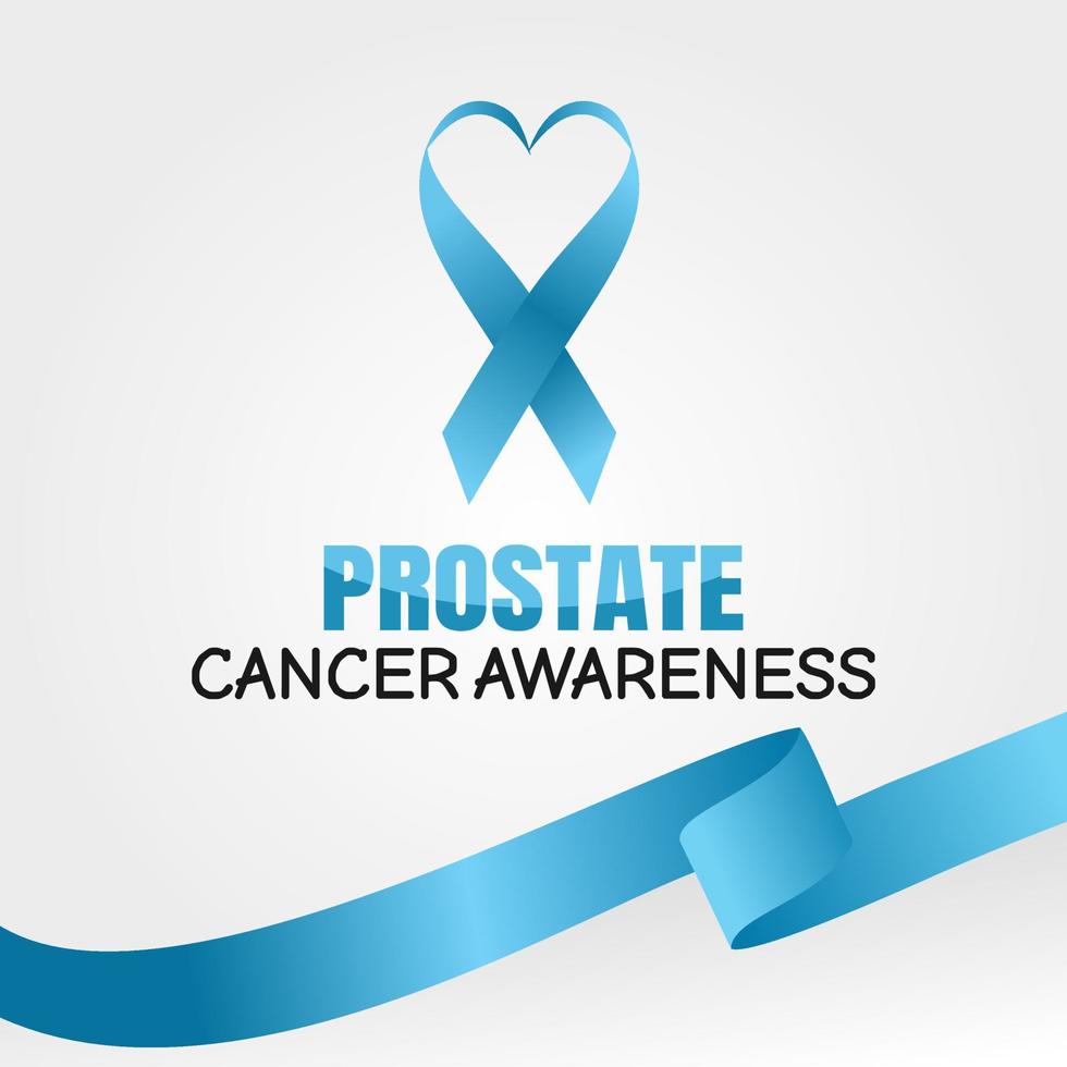 Prostate cancer awareness vector illustration