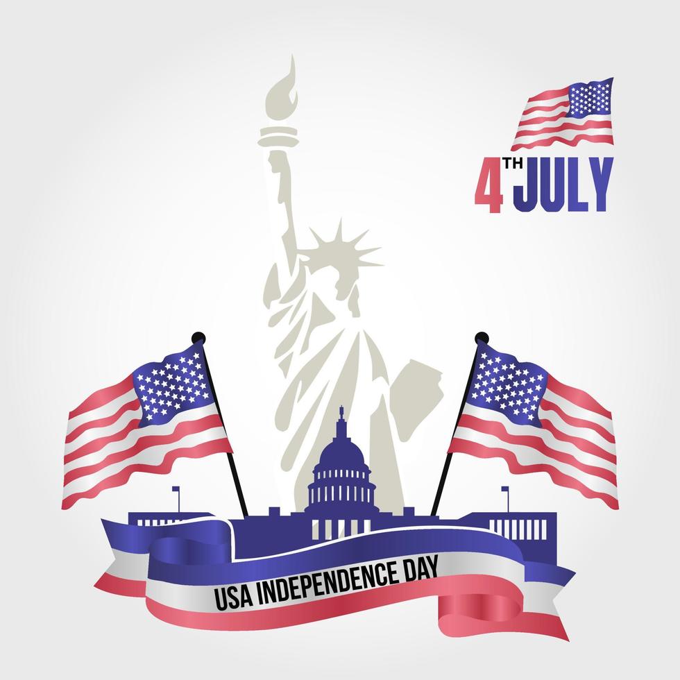 USA independence day vector lllustration