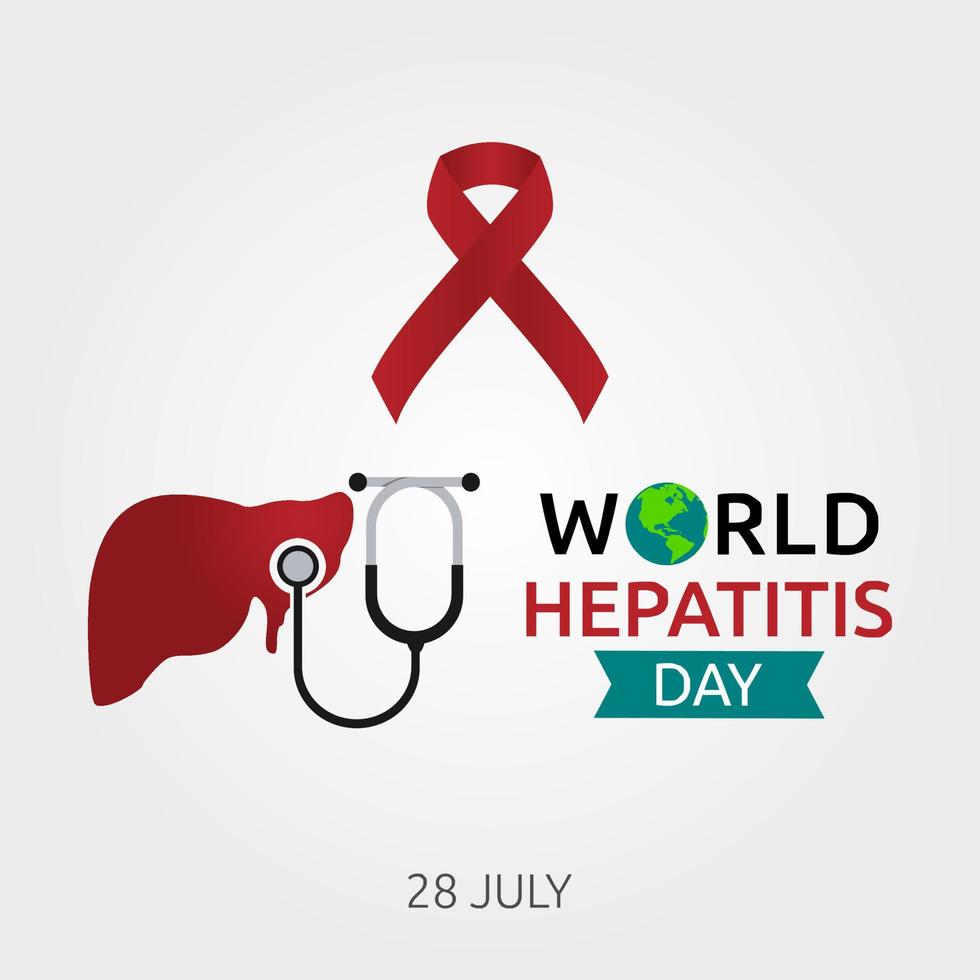 world hepatitis day vector illustration