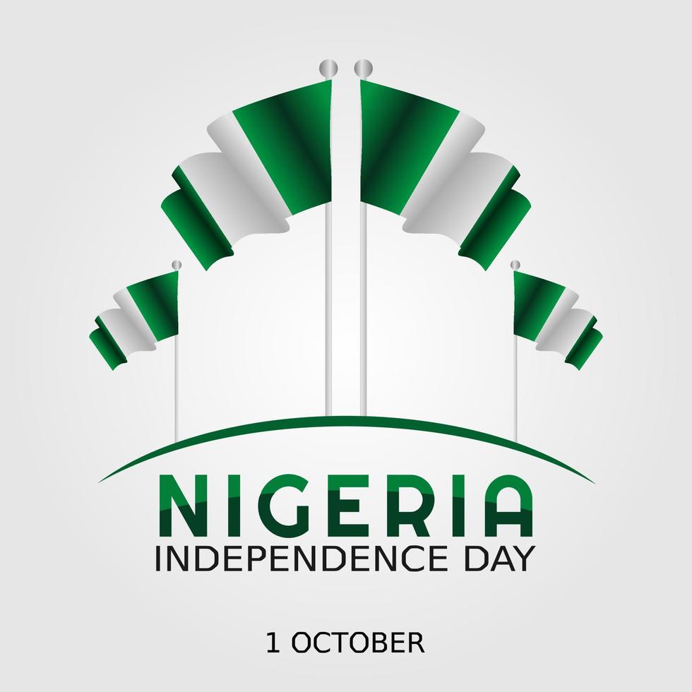 Independence Day of Nigeria vector lllustration