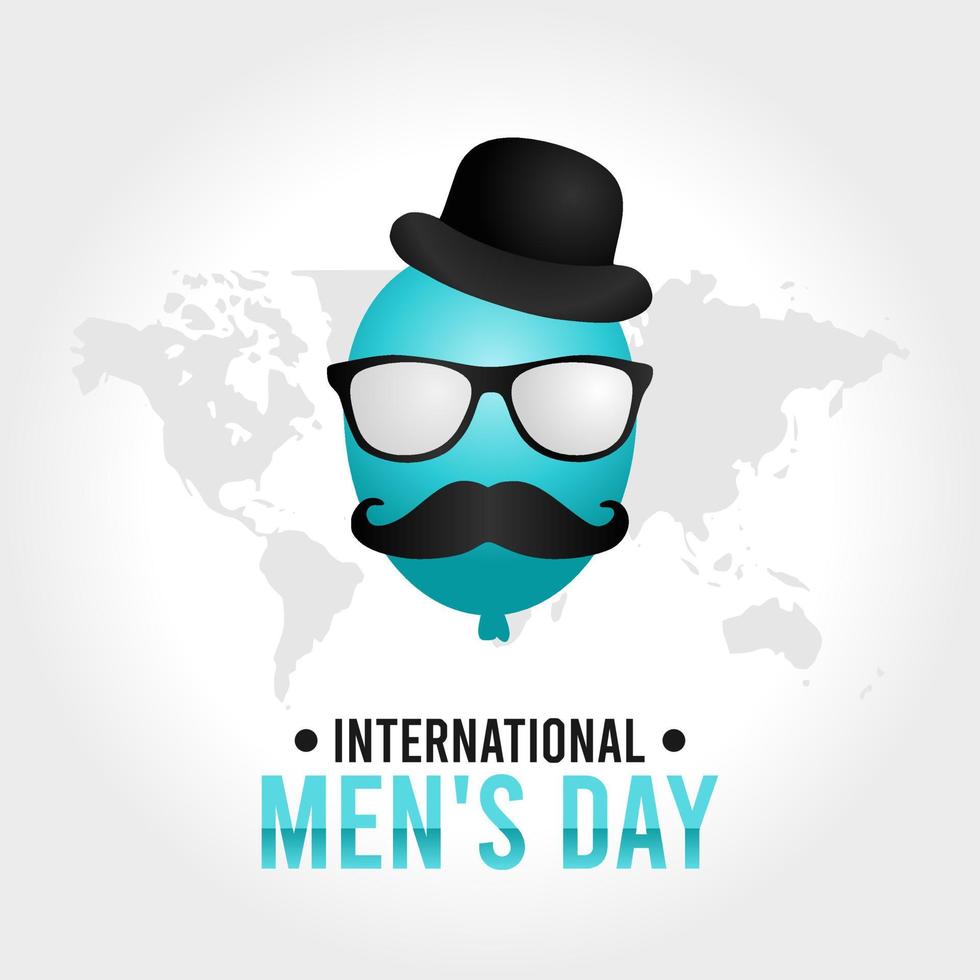 ilustración de vector de día internacional de los hombres