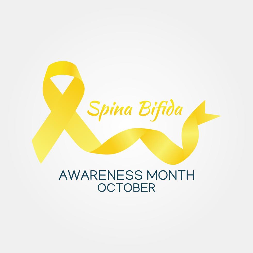 Spina Bifida Awareness Month vector illustration