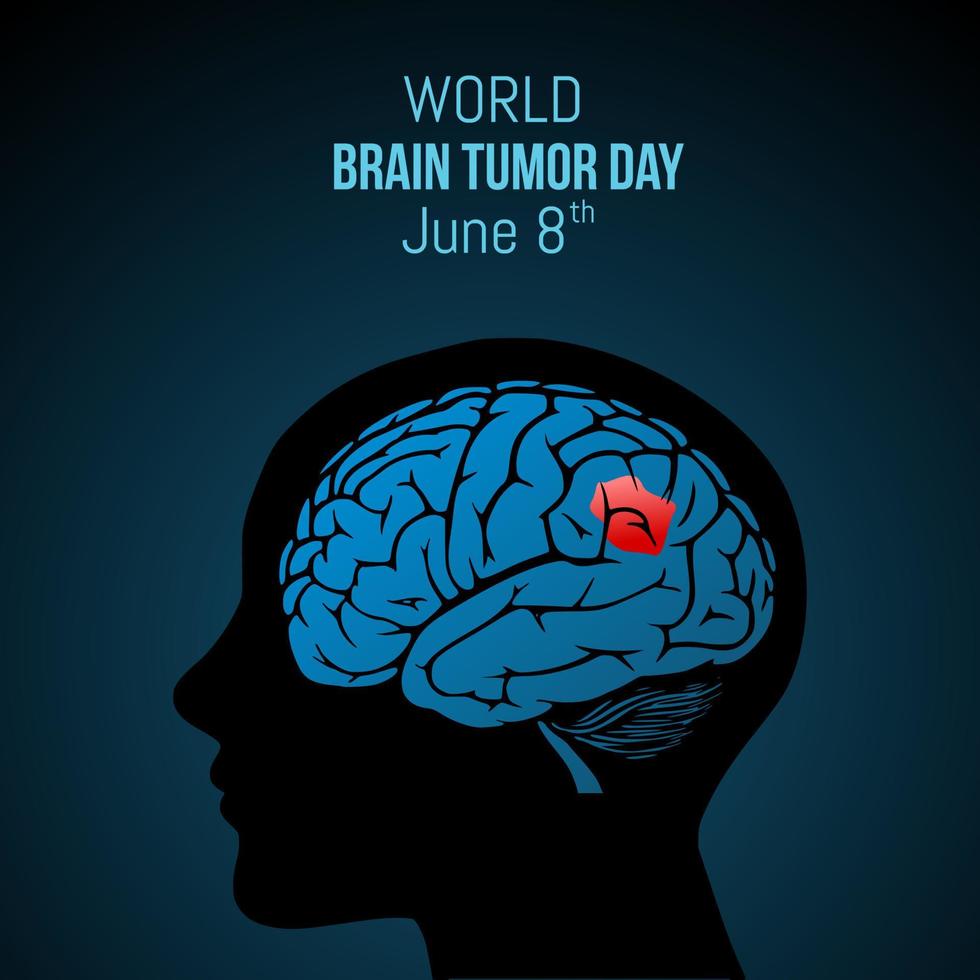 world brain tumor day vector illustraton.
