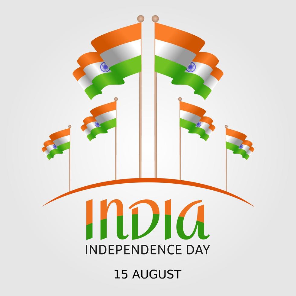 India Independence day vector illustration