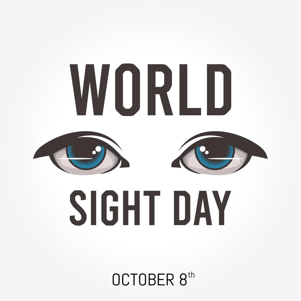 world sight day vector illustration