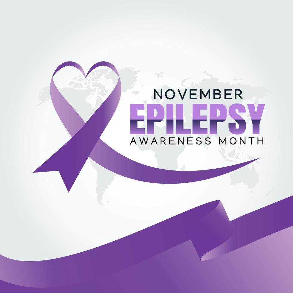 Epilepsy awareness month design vector illustraton.