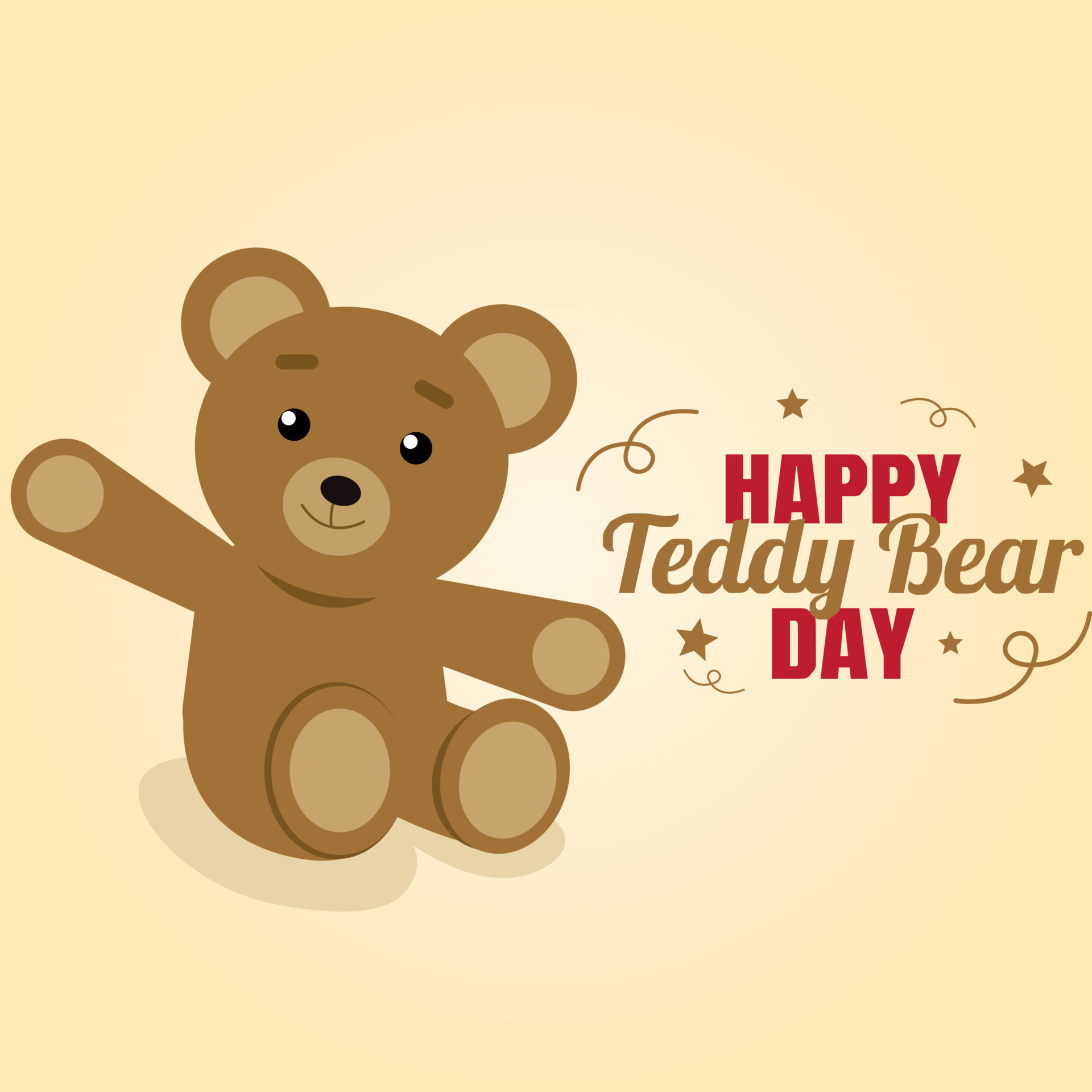 happy teddy bear day vector lllustration 5348200 Vector Art at Vecteezy