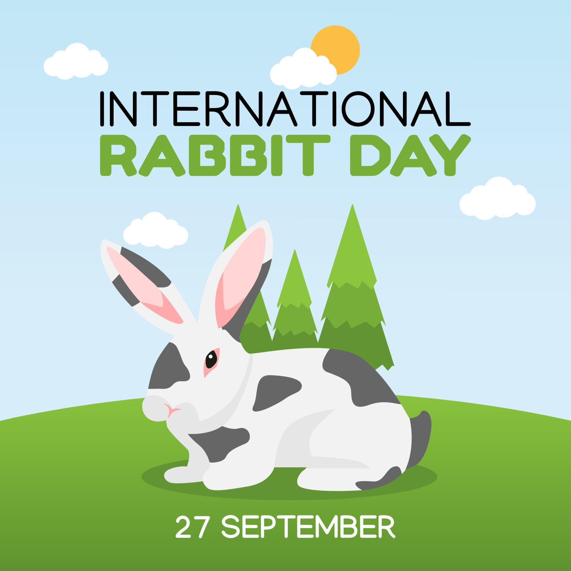 international rabbit day vector lllustration 5348211 Vector Art at Vecteezy