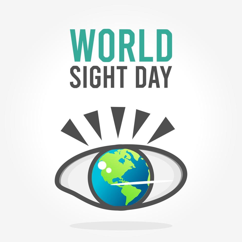 world sight day vector illustration