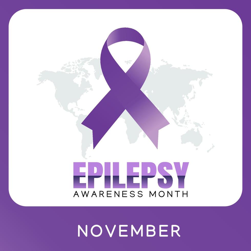 Epilepsy awareness month design vector illustraton.