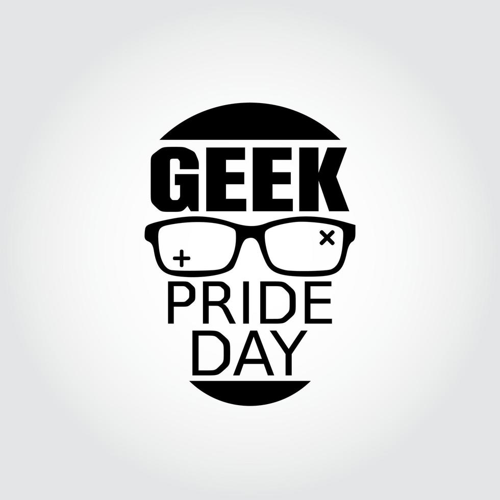 ilustración vectorial del día del orgullo geek vector