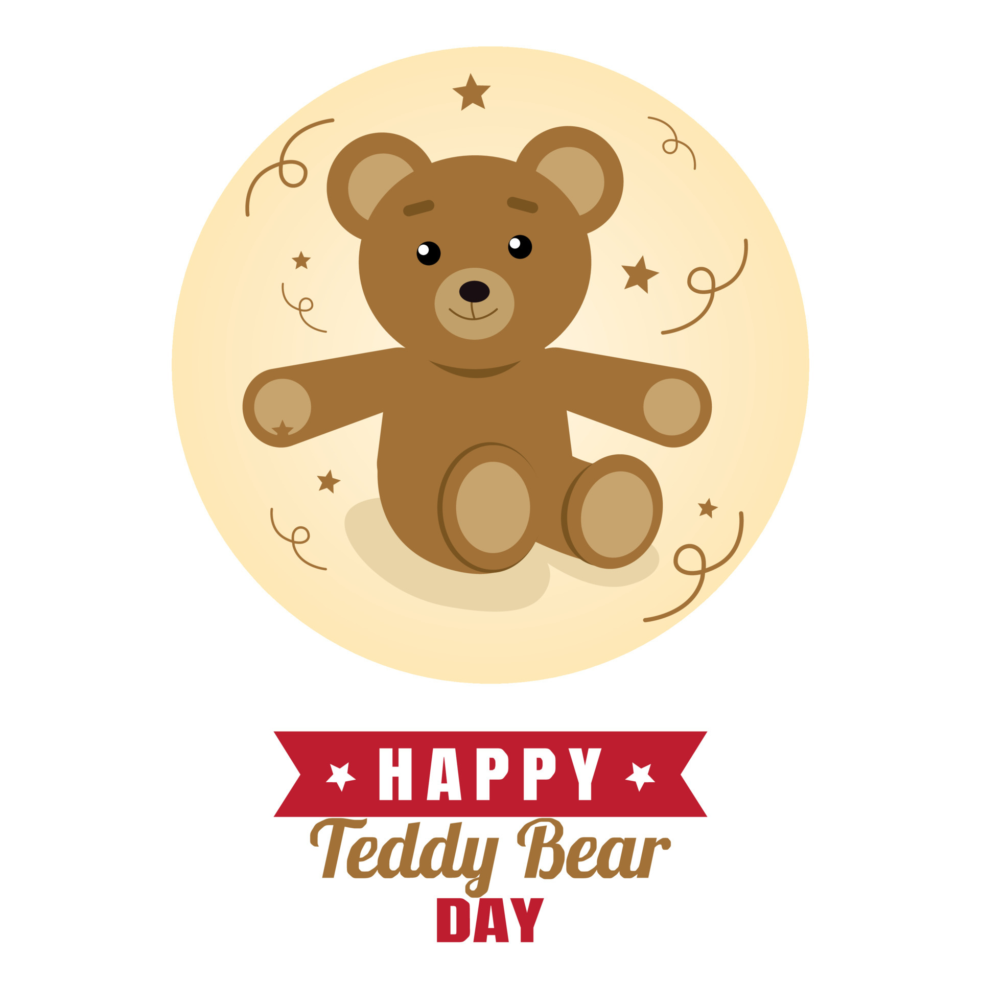 happy teddy bear day vector lllustration 5348269 Vector Art at Vecteezy