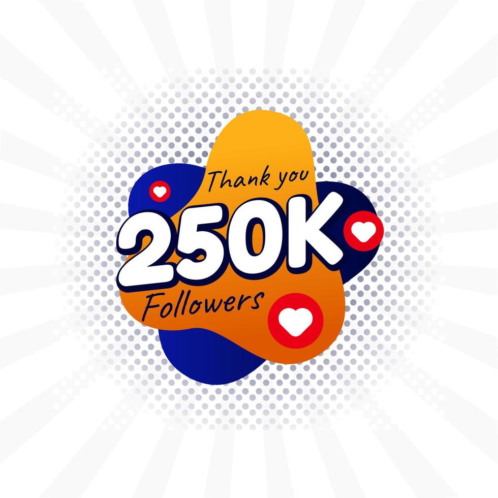 thank followers design template vector illustraton.