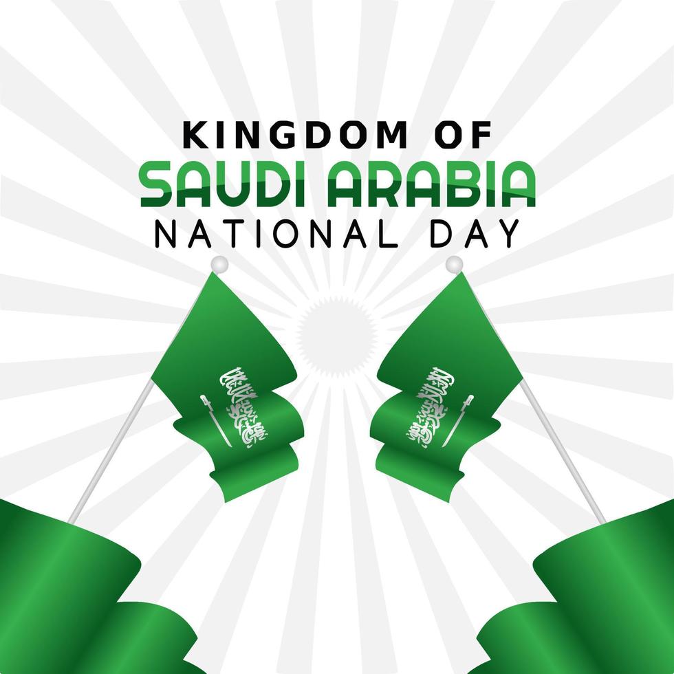 ilustración de vector de día nacional de arabia saudita