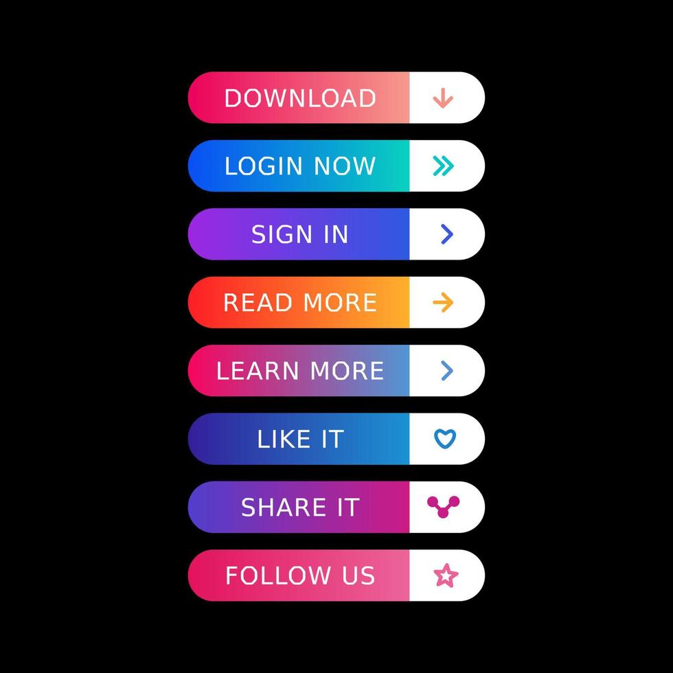 frame for button set design vector. vector