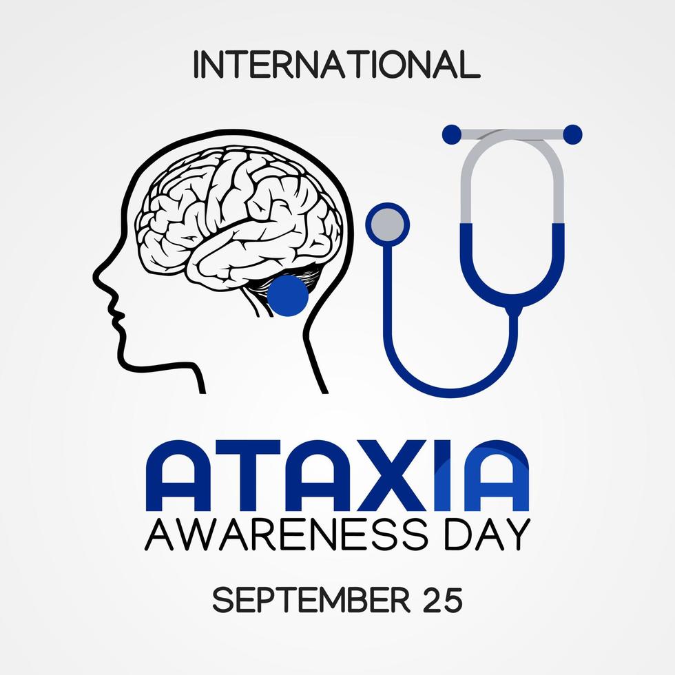 ATAXIA AWARENESS DAY vector lllustration