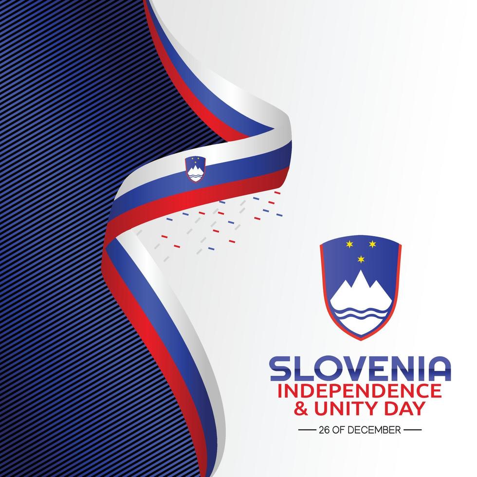 slovenia independence and unity day vector lllustration