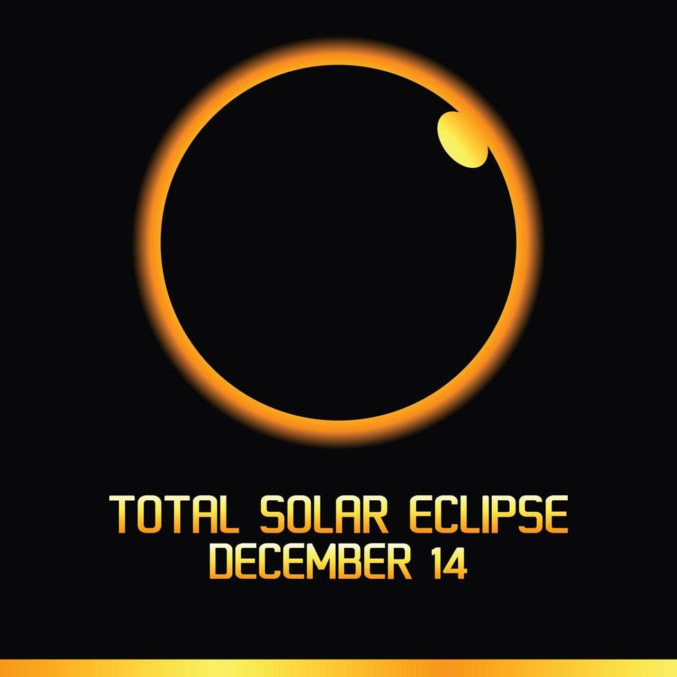 total solar eclips concept vector lllustration