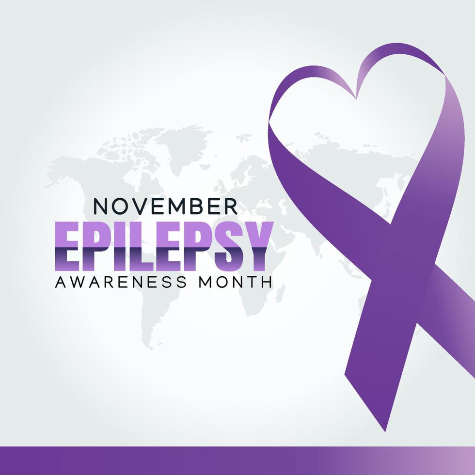 Epilepsy awareness month design vector illustraton.