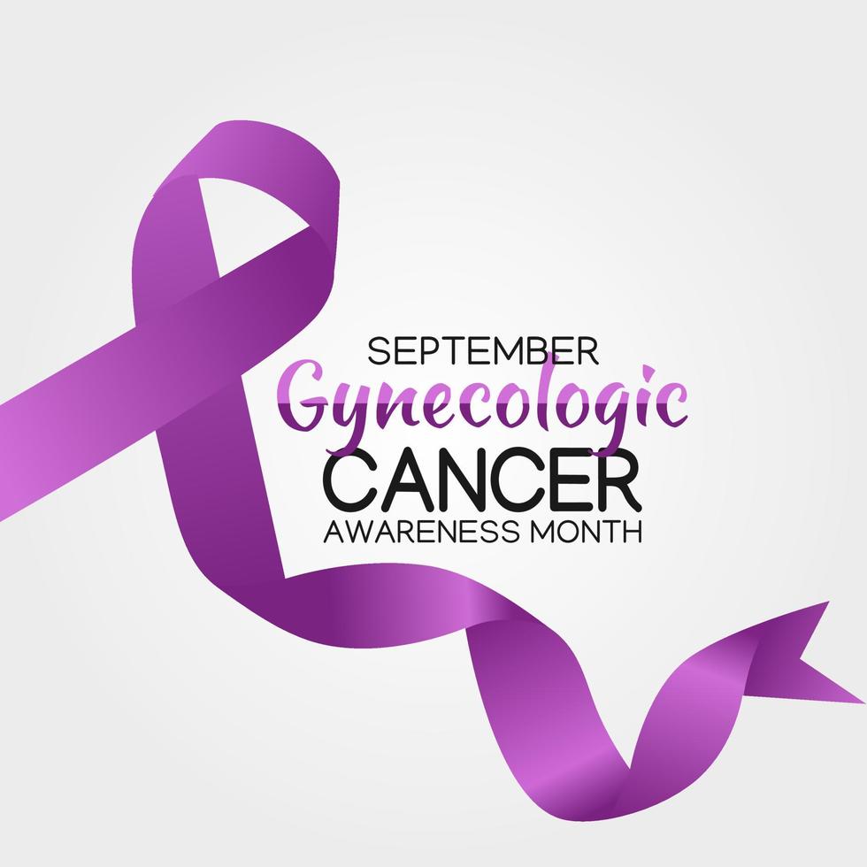 gynecologic awareness month vector illustration