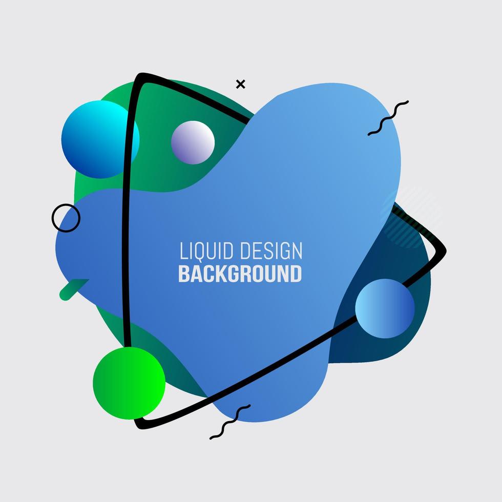 Liquid background template vector lllustration
