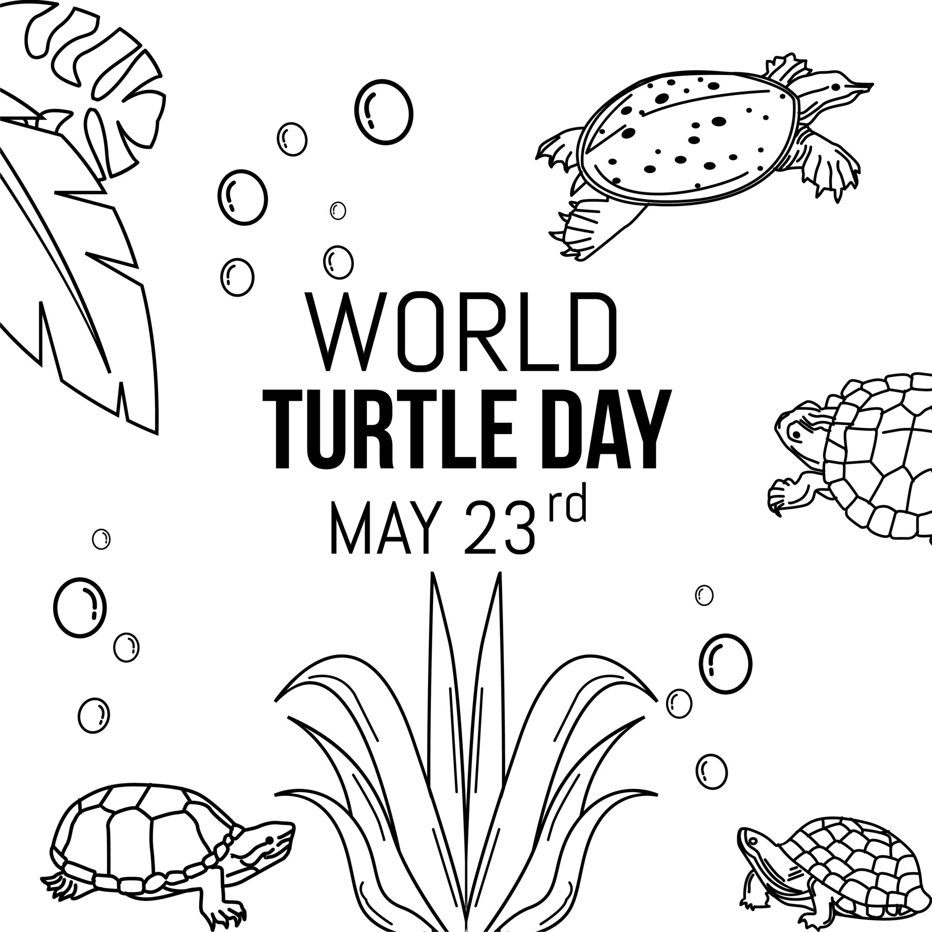 world turtle day vector lllustration 5348419 Vector Art at Vecteezy