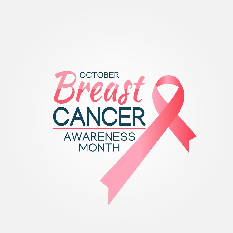Breast Cancer Awareness Month vector illustration