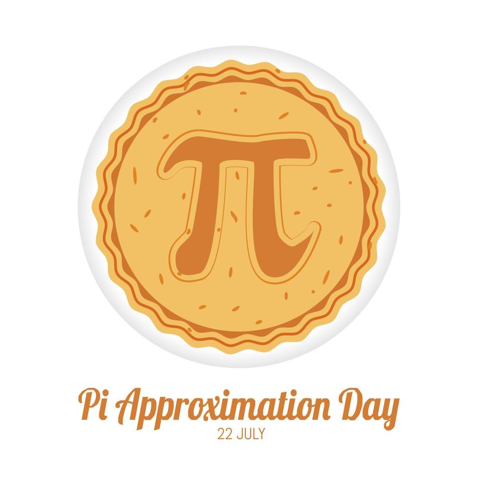 Pi Approximation Day vector lllustration