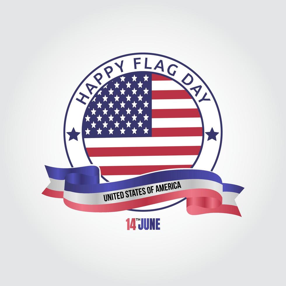 USA flag national day vector lllustration