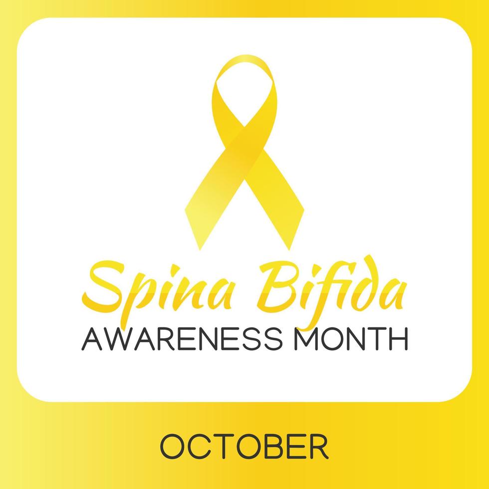 Spina Bifida Awareness Month vector illustration