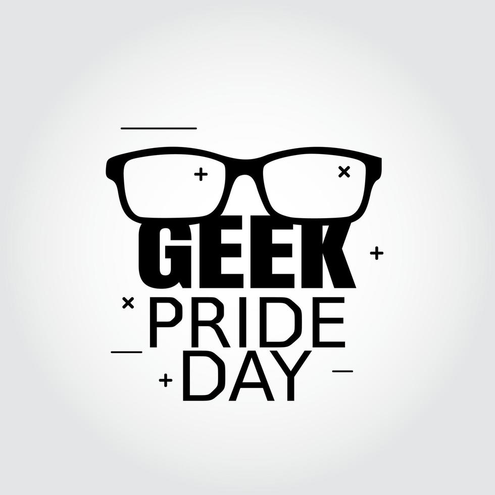 ilustración vectorial del día del orgullo geek vector