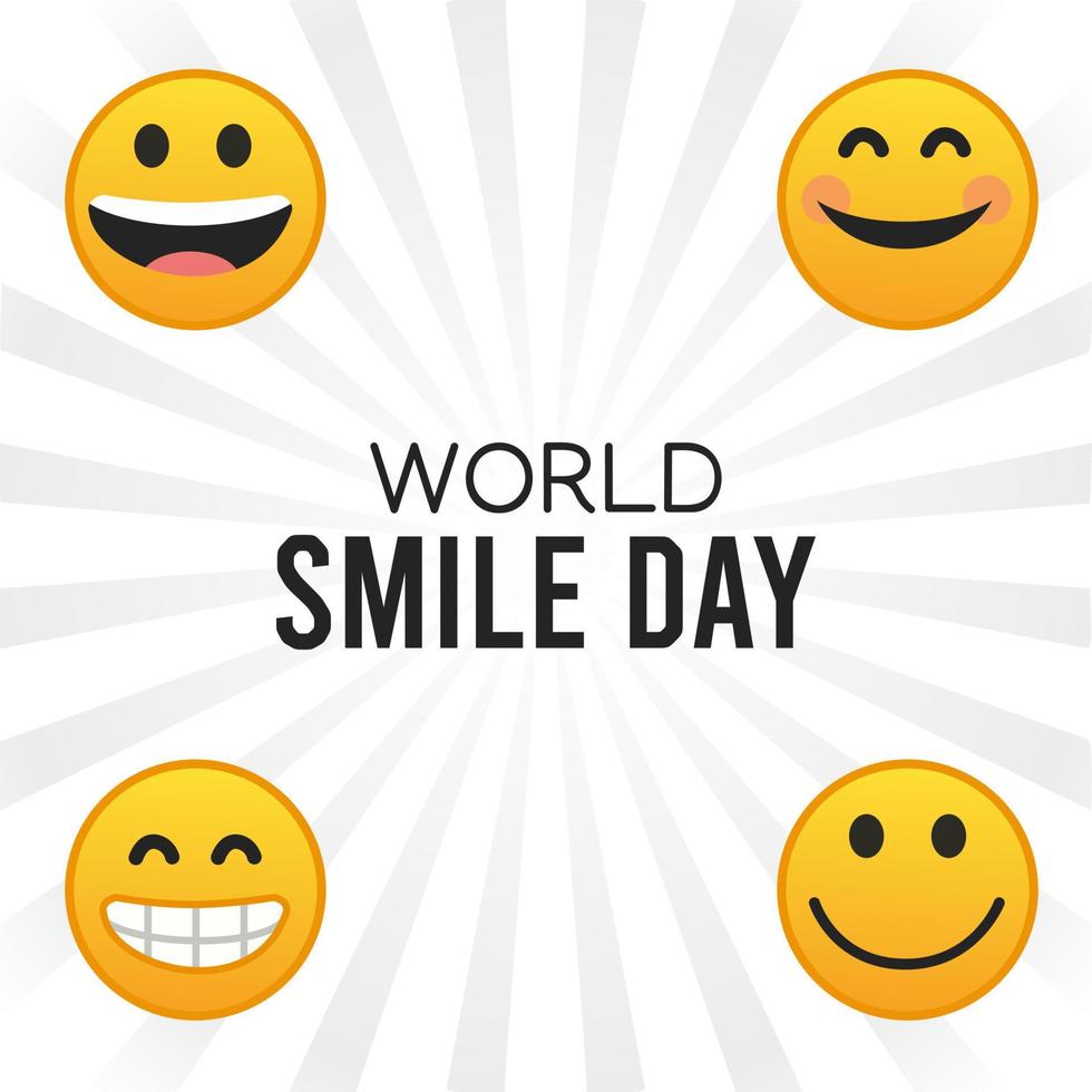 world smile day vector illustration