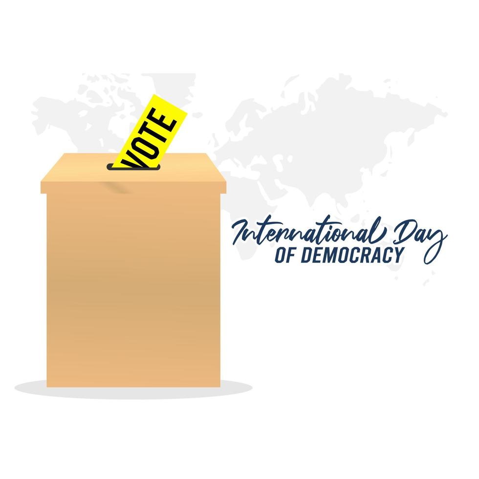 international day of democracy vector lllustration
